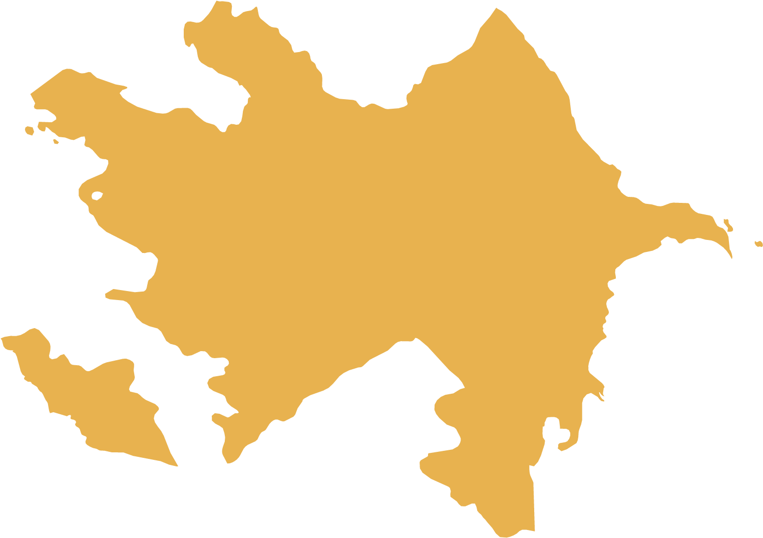 Azerbaijan Map - Azerbaijan Flag (2083x2083)
