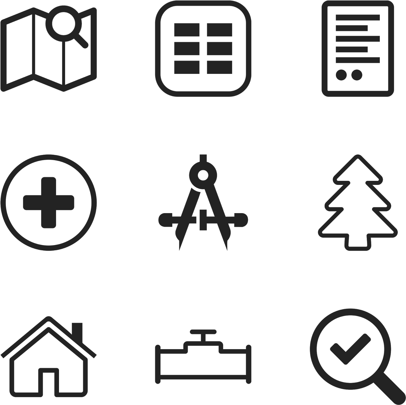 Icons, But Font Awesome And Bootstrap Weren't Broad - Hand Drawn Icons Png (1600x1600)