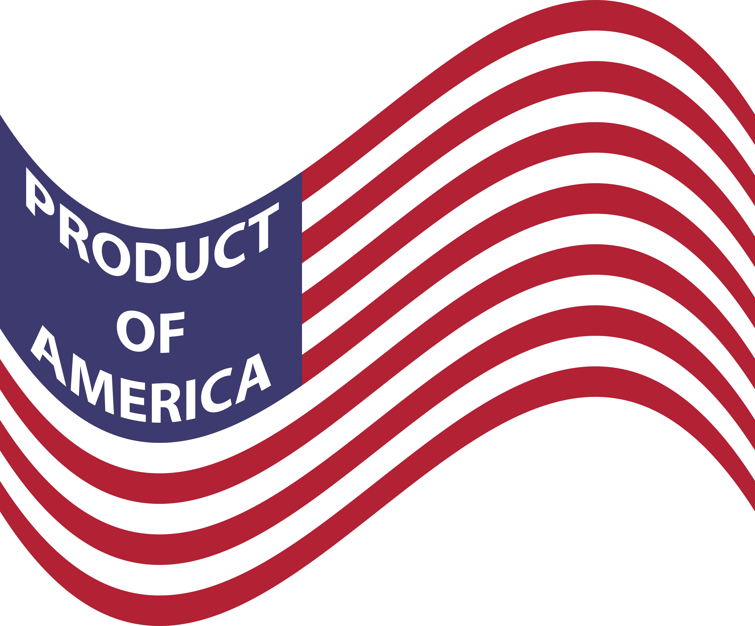 This Free Icons Png Design Of Product Of America Wavy - Product Of America Clipart (2400x1992)