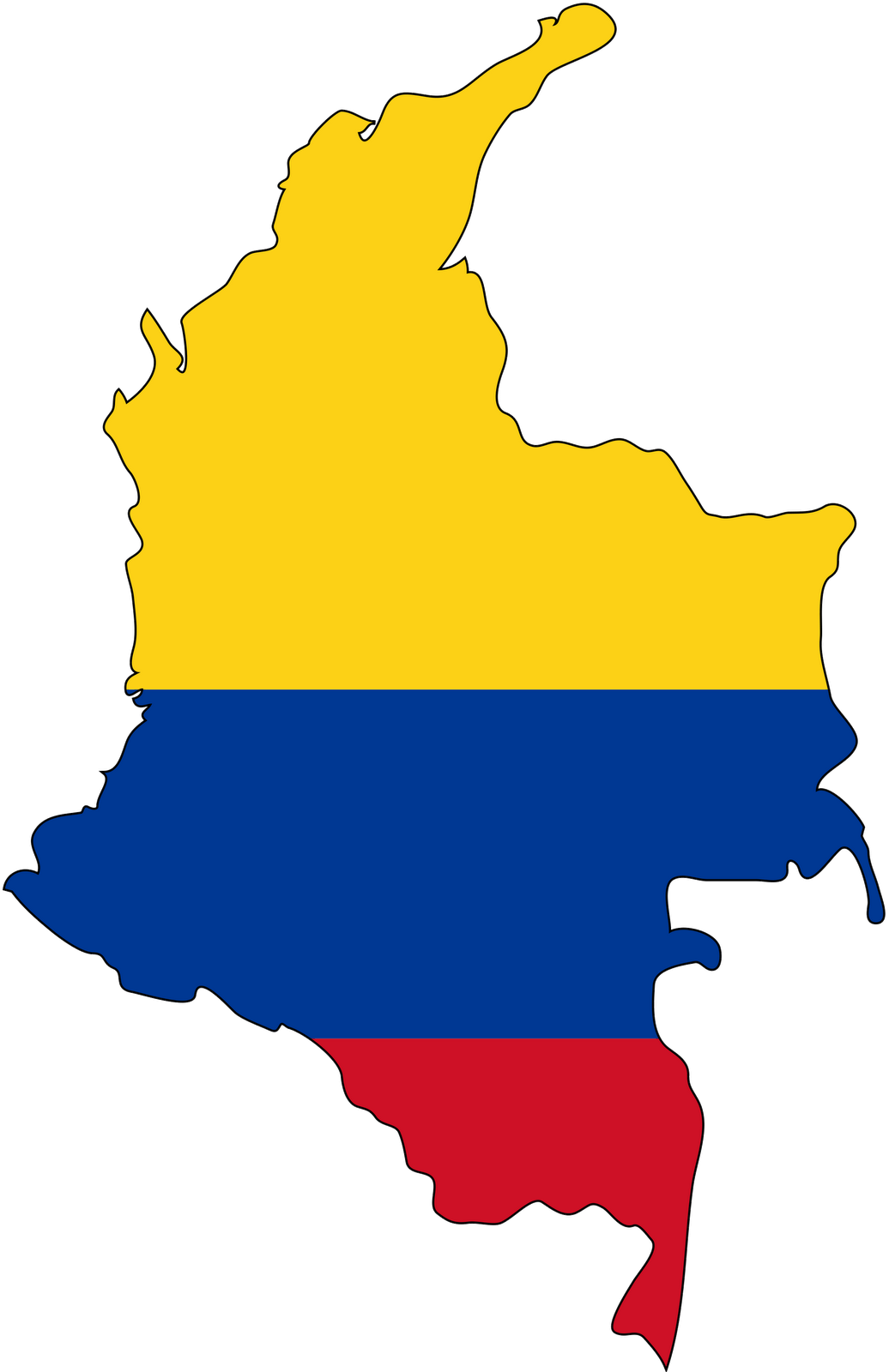 Columbia Flag Map Columbia Flag Icon - Colombia Map Flag (2048x3163)