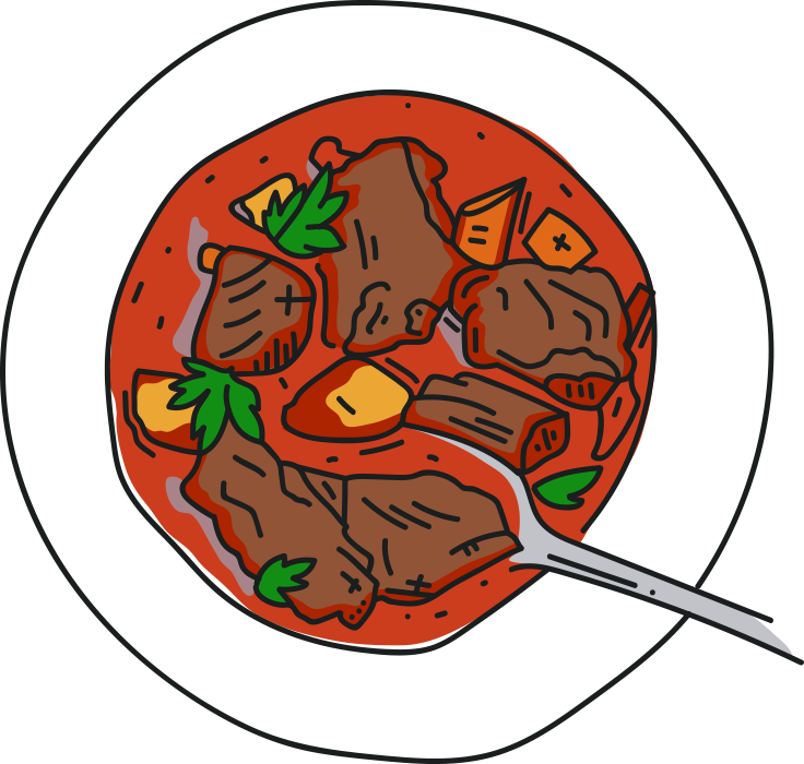 Goulash - Austria - Goulash Cartoon (736x700)