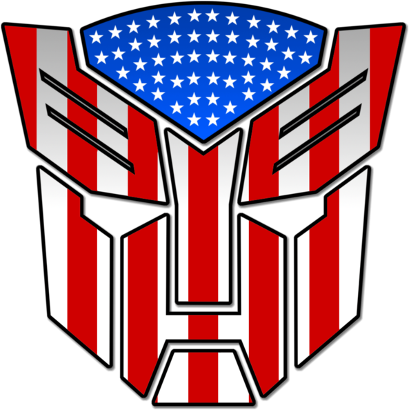 Autobots United States By Xagnel95 - American Flag Autobot Logo (600x600)