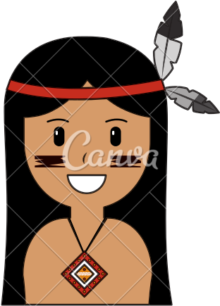 Cartoon Native American Indian - Cartoon Native American (550x550)