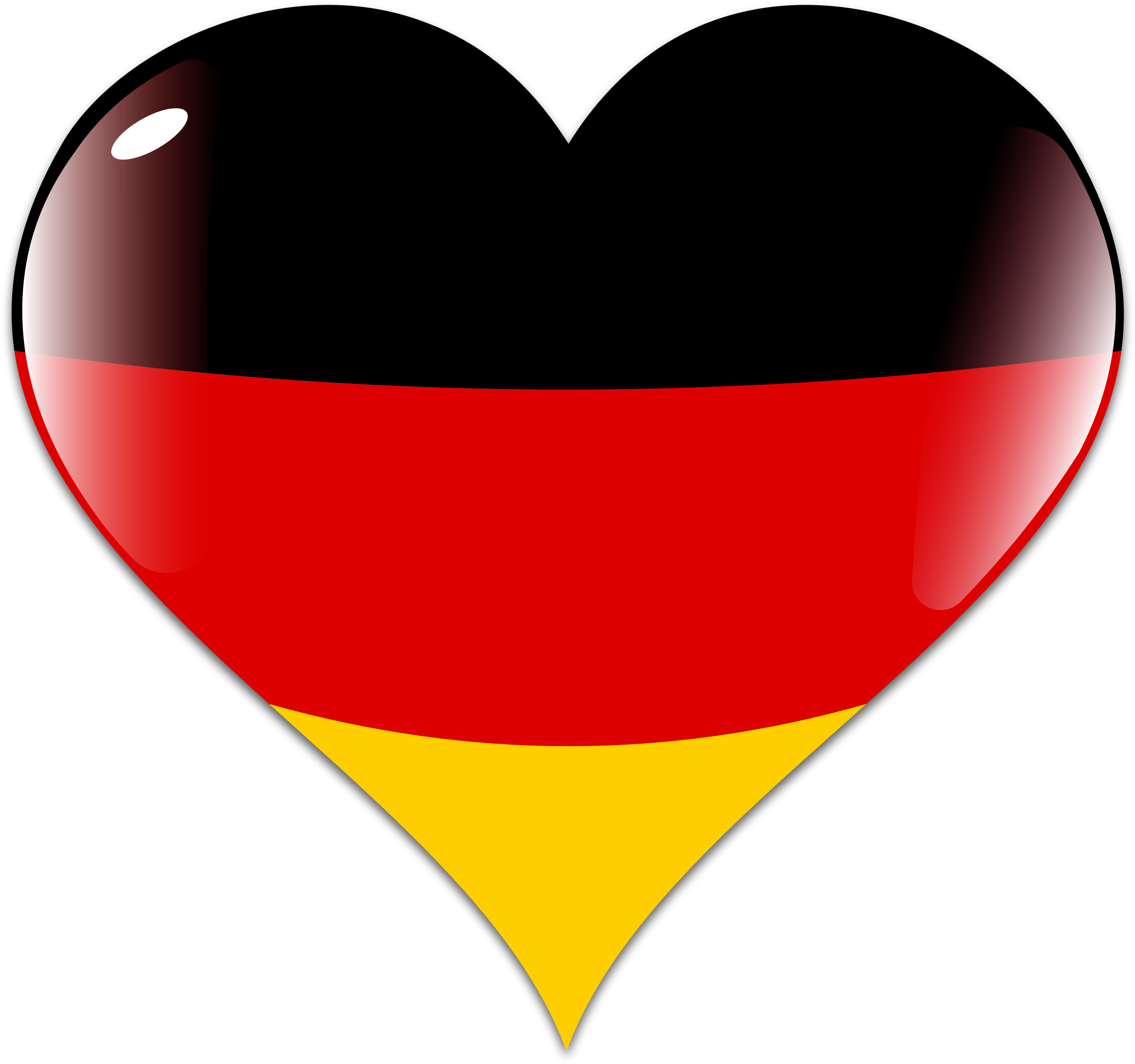 Germany With Shadow - German Clipart (2377x2229)