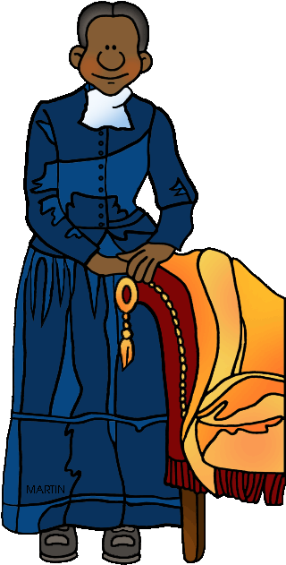 Famous People From Maryland - Harriet Tubman Clipart (355x648)