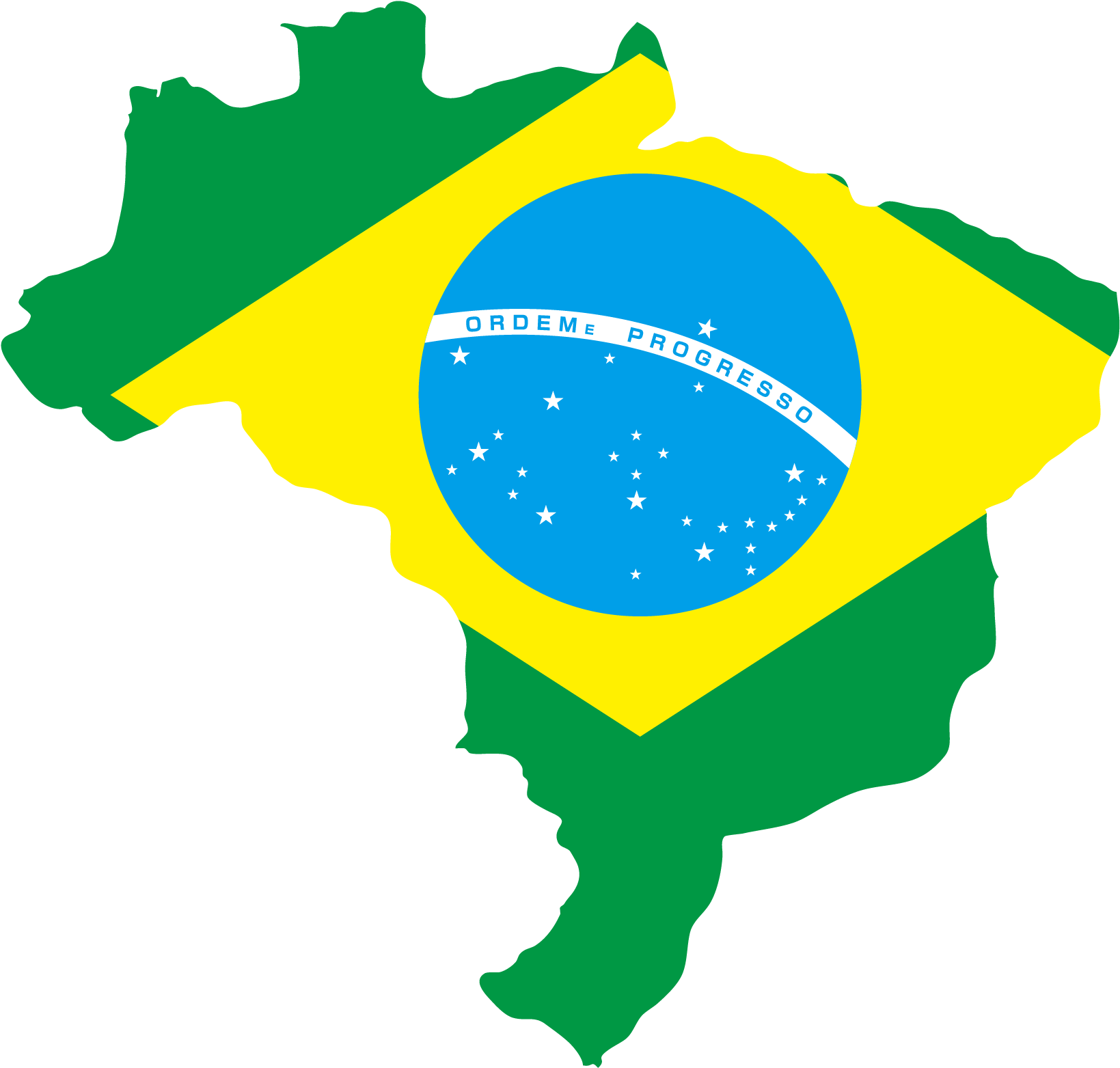 Flag Of Brazil Flag Of The United States Clip Art - Brazil Flag Shaped Like Brazil (2075x1869)
