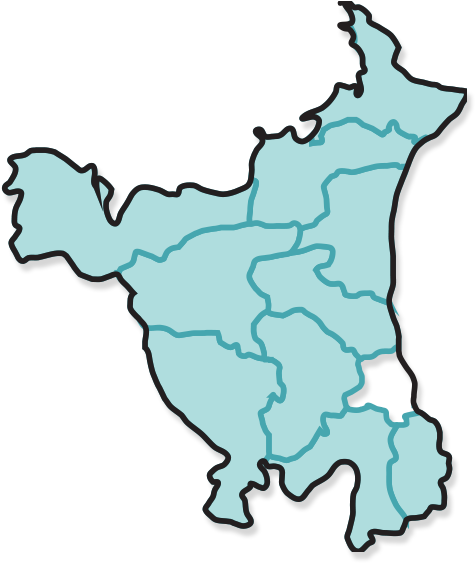 Haryana - Haryana Map Logo Png (596x579)
