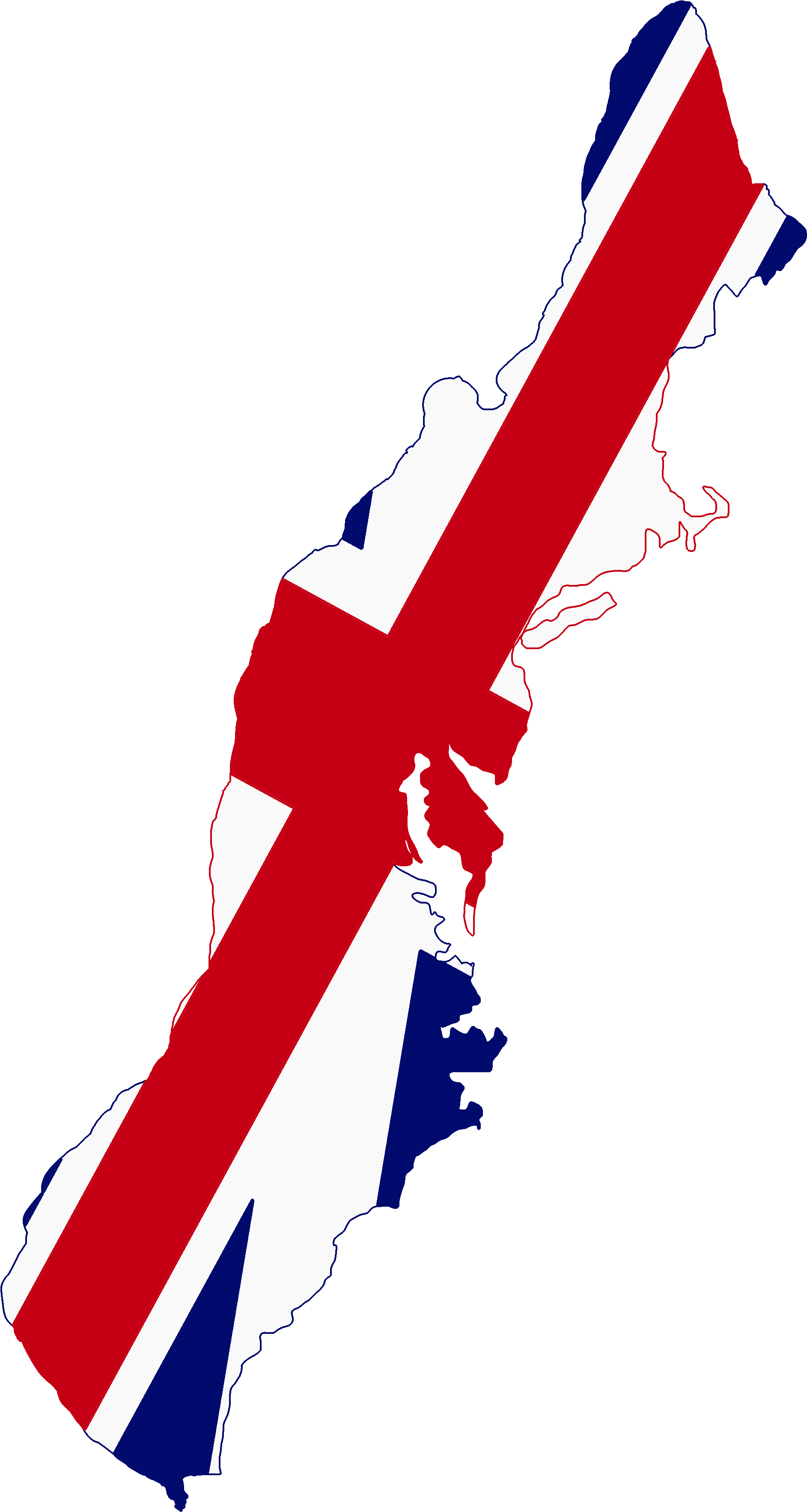 Flag Map Of The Thirteen Colonies In North America - Flag Of British Colonies (2000x3662)