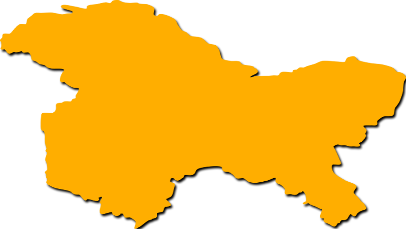 Jammu And Kashmir Map Png (800x451)