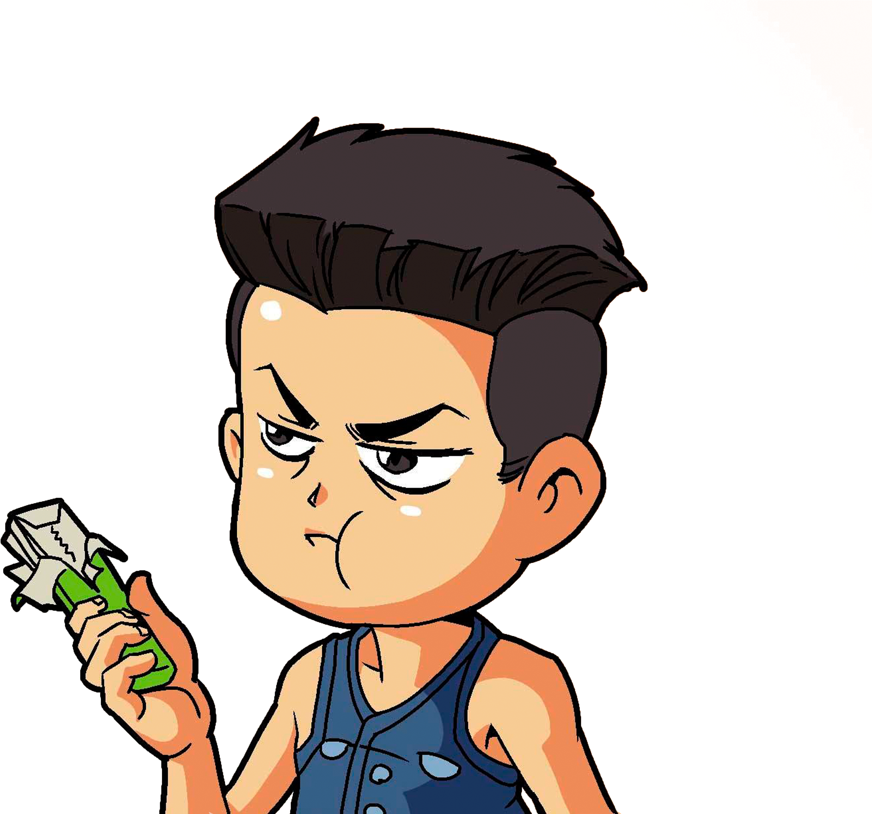 Chewing Gum Face Illustration - Chewing Gum Face Illustration (5000x5000)