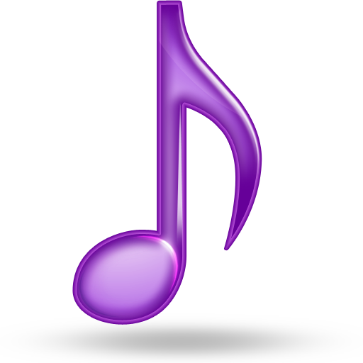 Purple Musical Note Png Image Royalty Free Stock Png - Music Icon Png (512x512)