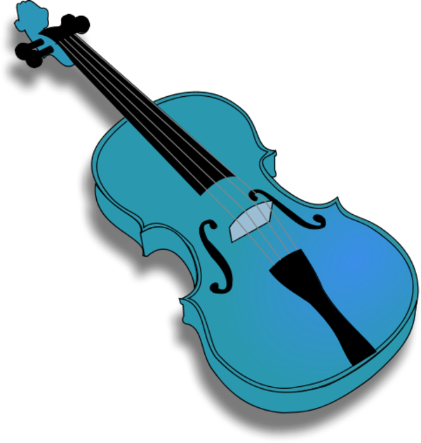 Violin With No Strings Vector Clip Art - Violin Clip Art (600x631)