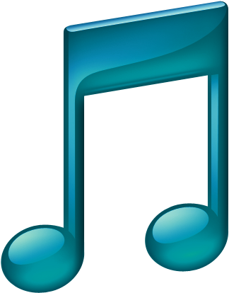 Light Blue Clipart Music Note - Music Note Red (512x512)