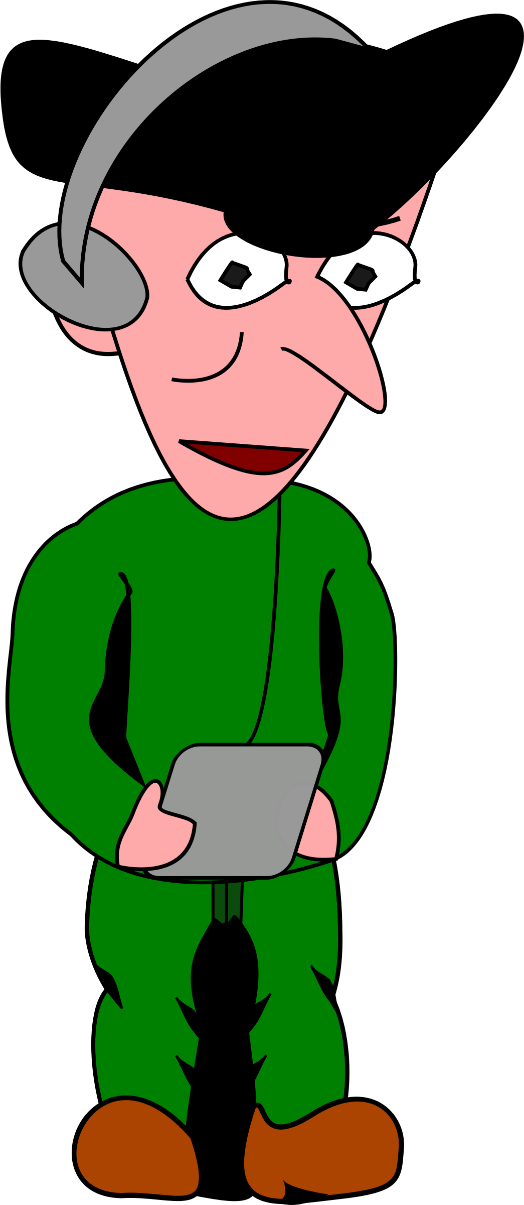 Listen To The Music Clip Art At Clker - Music (349x800)