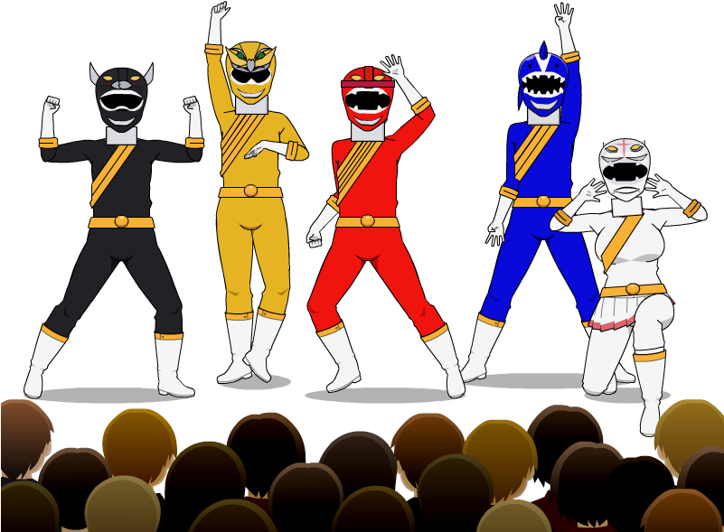 Power Ranger Wild Force By Godhand-99 - Kisekae Student Council (800x600)