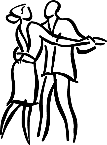 Dancing Through The Decades - Dancing Couple Png White (431x581)