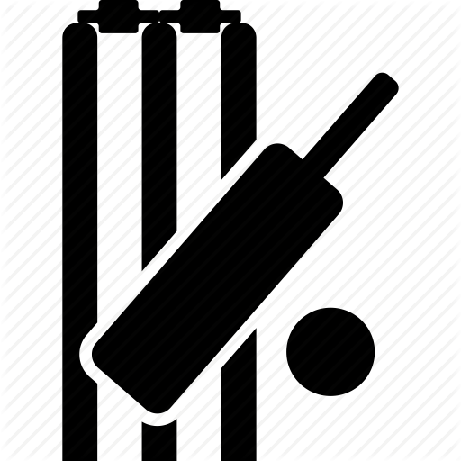 Ajinkya Royal - Cricket Logo Black And White (512x512)