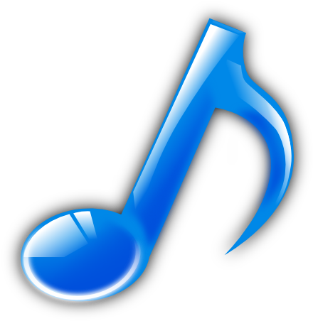 How To Set Use Blue Music Note Svg Vector - Blue Music Note Png (744x750)