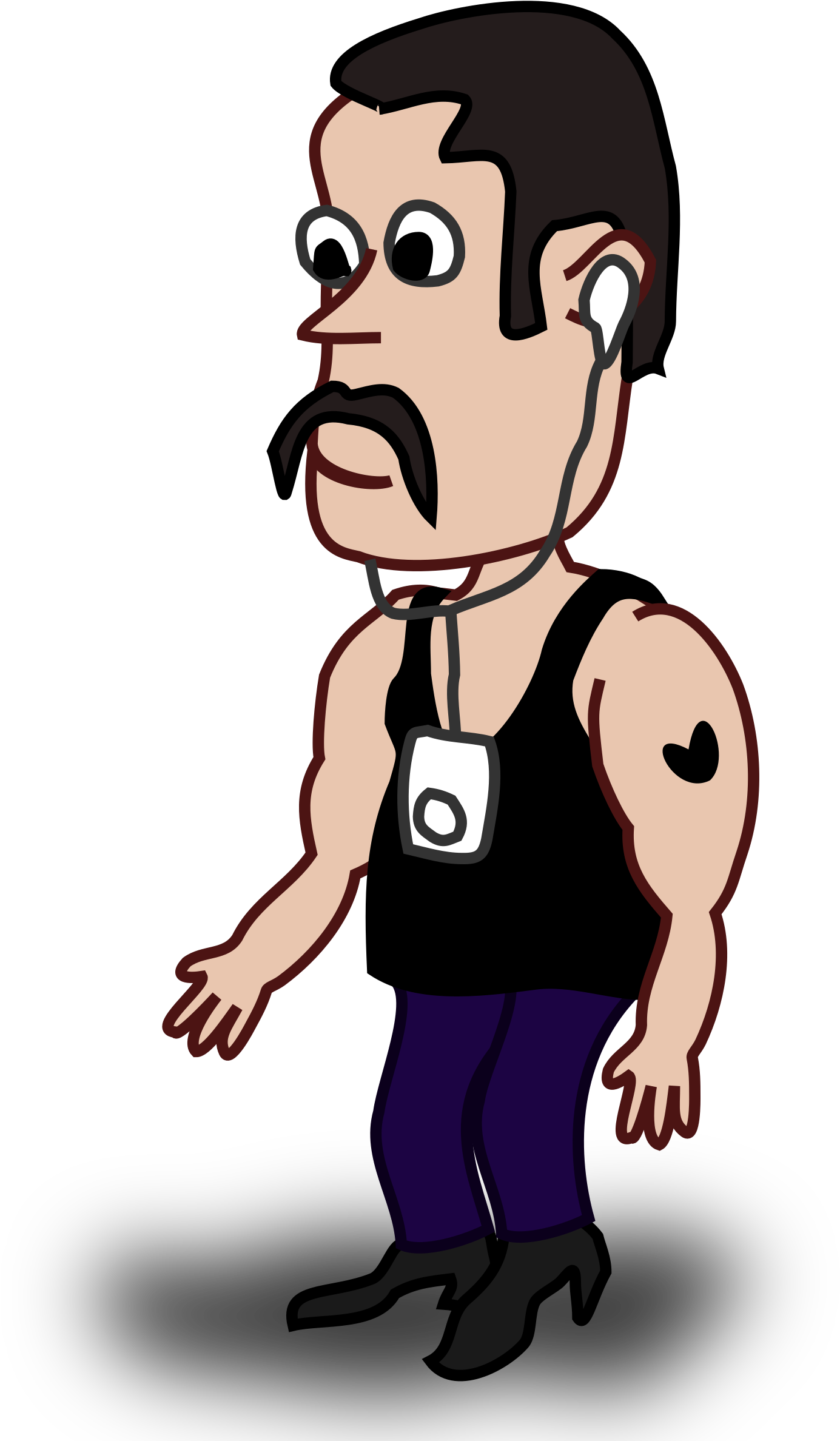 Clipart - Comic Character Clipart (2400x2400)