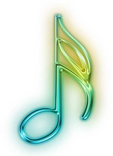 Music Symbols - Music Notes Clipart Neon (512x512)