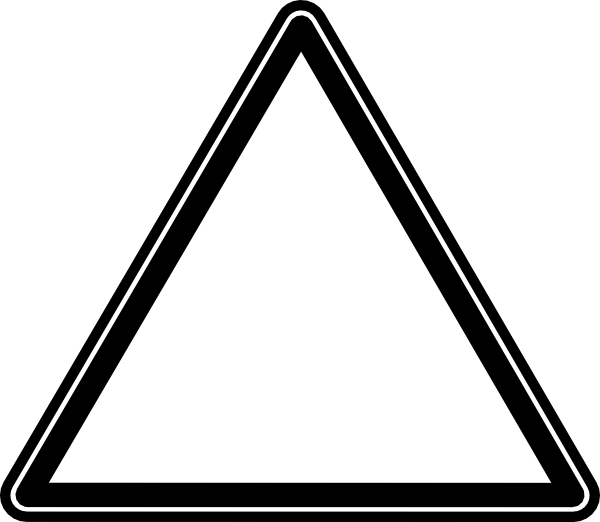 Triangle Black And White (600x522)