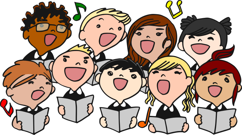 Home Clipart Entertainment Singer - Sing In A Choir (800x446)