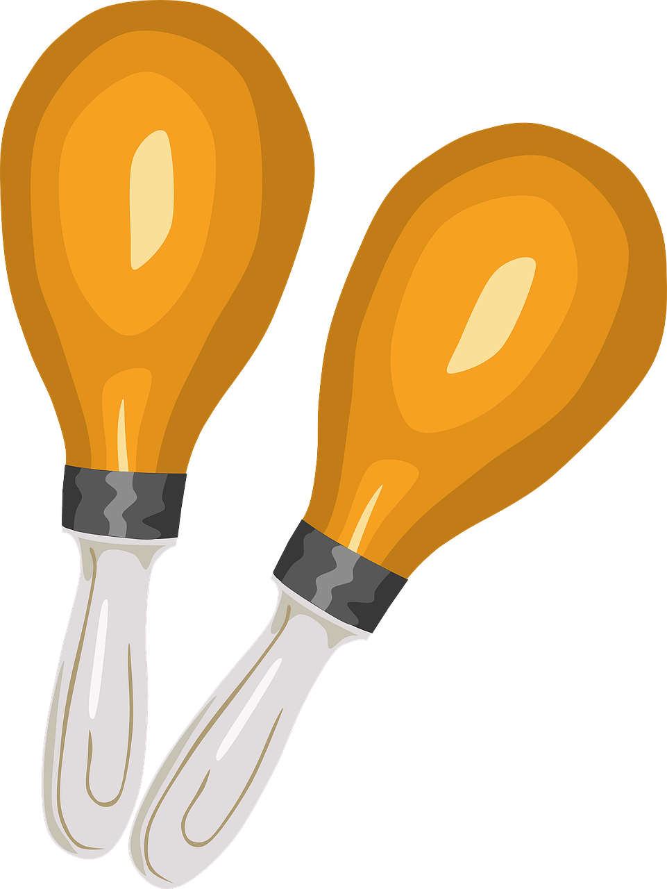 Free To Use Public Domain Musical Instruments Clip - Maracas Clip Art (1806x2400)