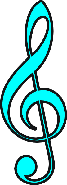 Free Music Graphics - Shamrock Treble Clef (216x596)