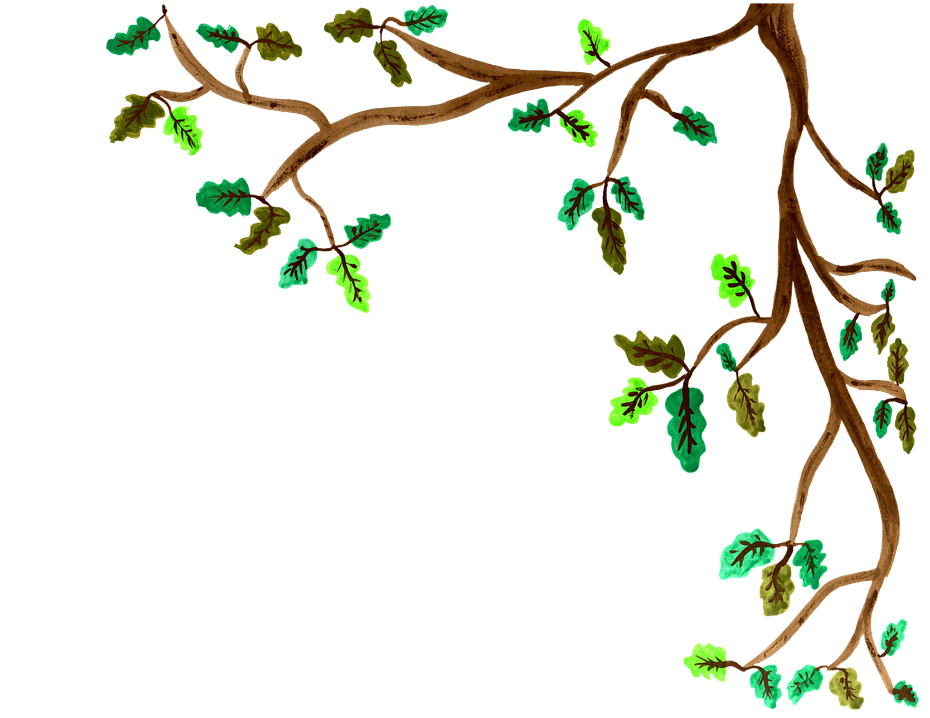 Wet Tree Cliparts 9, Buy Clip Art - Tree Branches Painted Png (958x720)