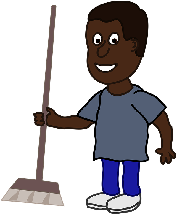 Wet Person Cliparts 29, Buy Clip Art - Brooms Man (696x720)
