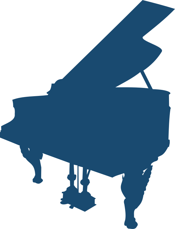 Free Hobby Silhouettes Free Piano - Piano Graphic Design (612x800)