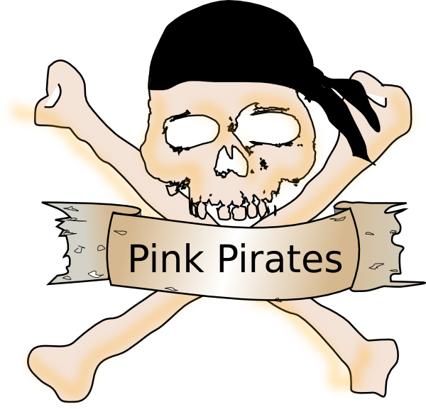 Pirat Retail Clip Art At Clker - Pirates Skull And Crossbones Tile Coaster (600x577)