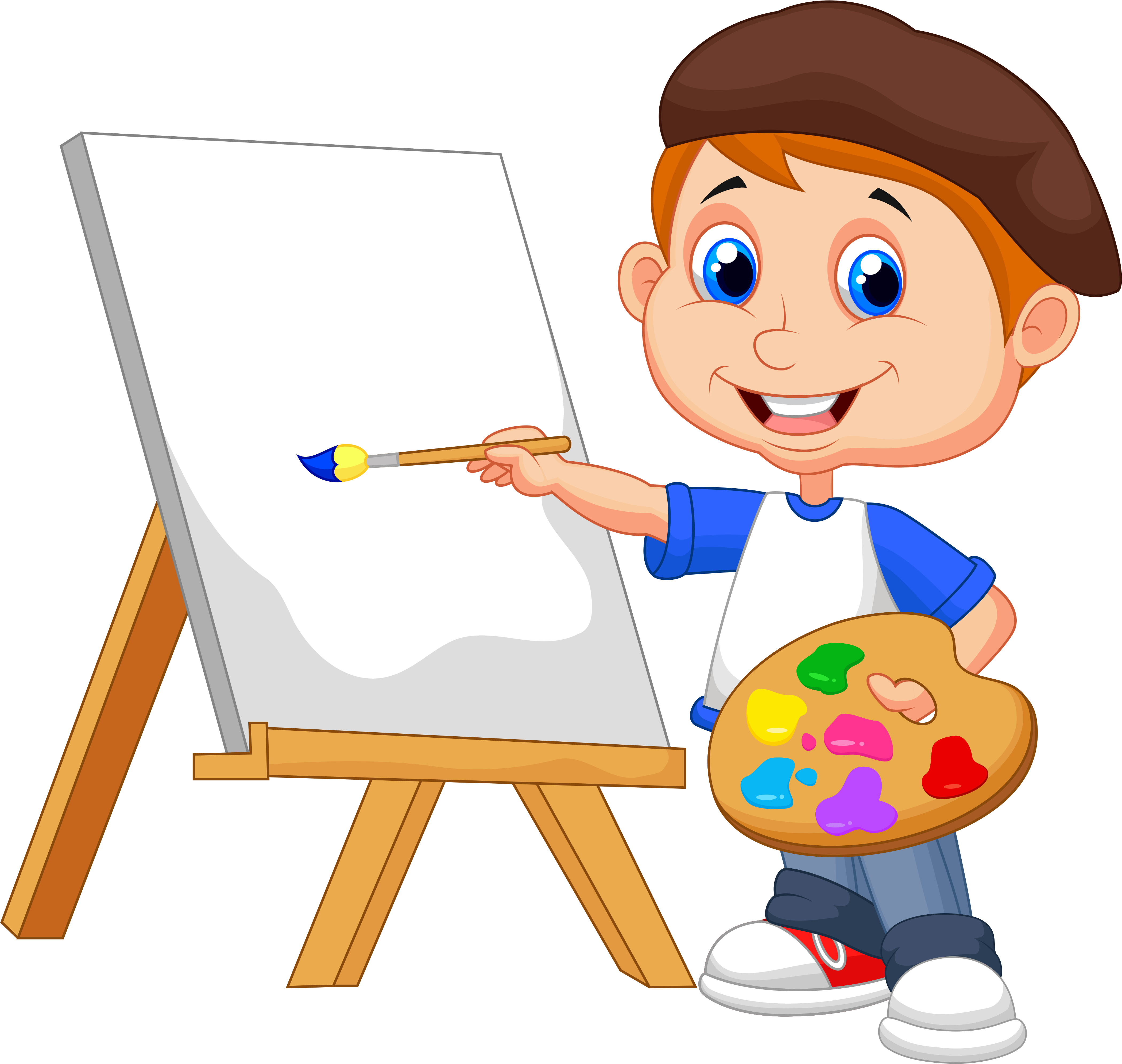 Painting Cartoon Royalty-free Drawing - Painting Cartoon Royalty-free Drawing (4238x4000)