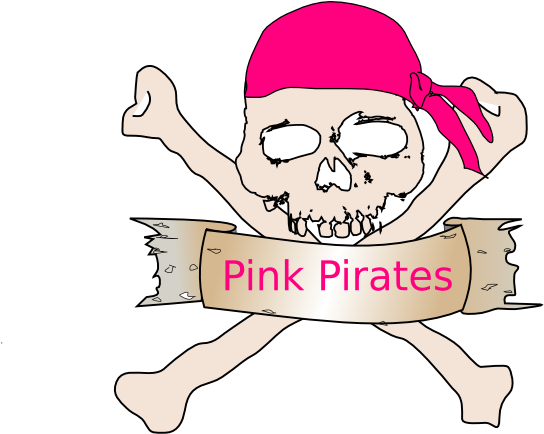 Pirat Retail Clip Art At Clker - Pirates Skull And Crossbones Shower Curtain (600x476)