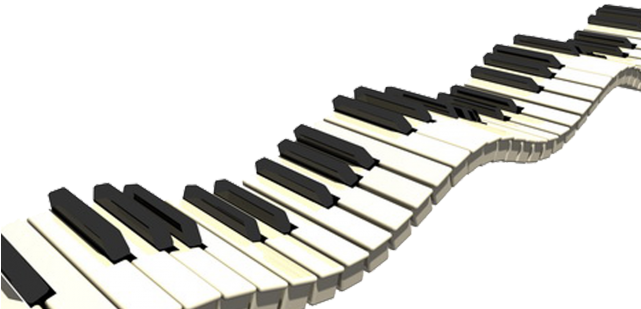 Organs Clipart Piano Key - Piano Keys Throw Blanket (640x480)