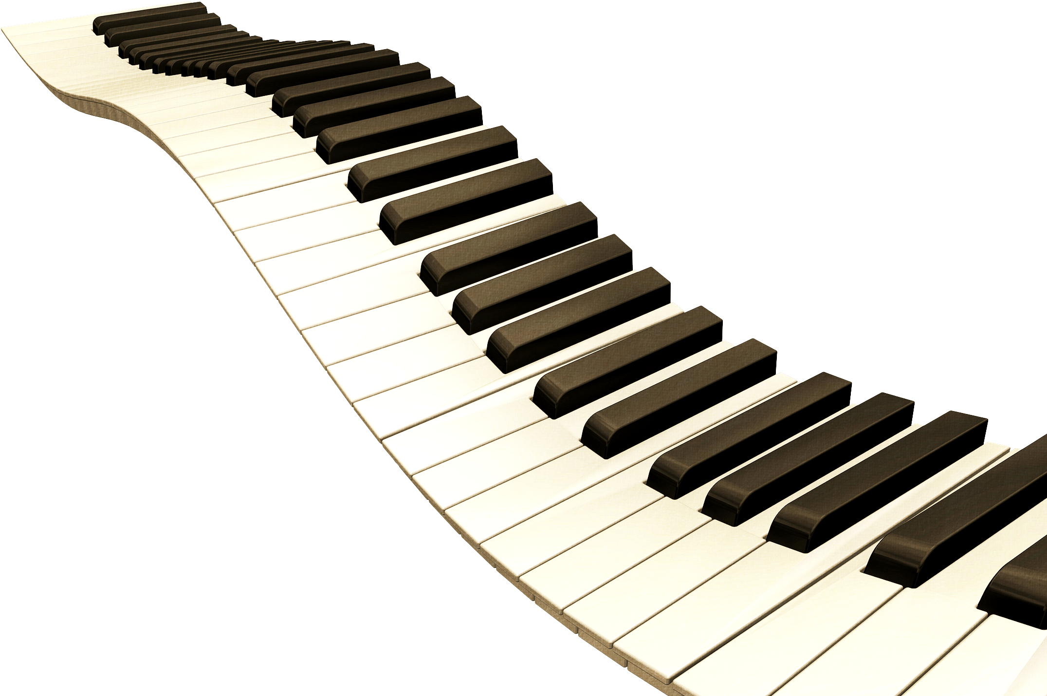 Piano Musical Keyboard Clip Art - Wavy Piano Keys (2173x1451)