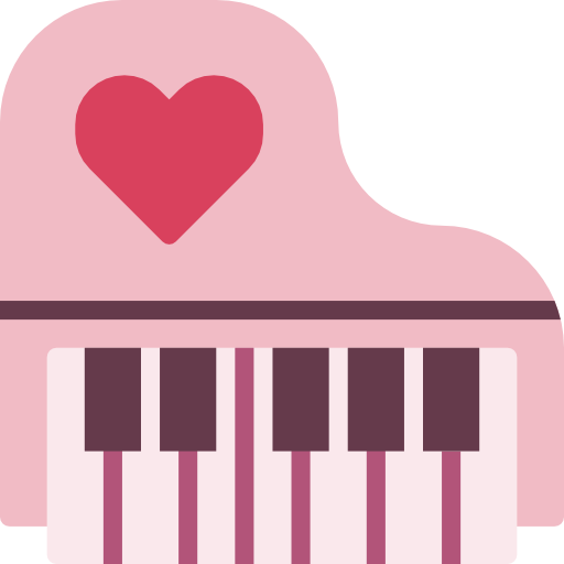 Piano Free Icon - Heart (512x512)