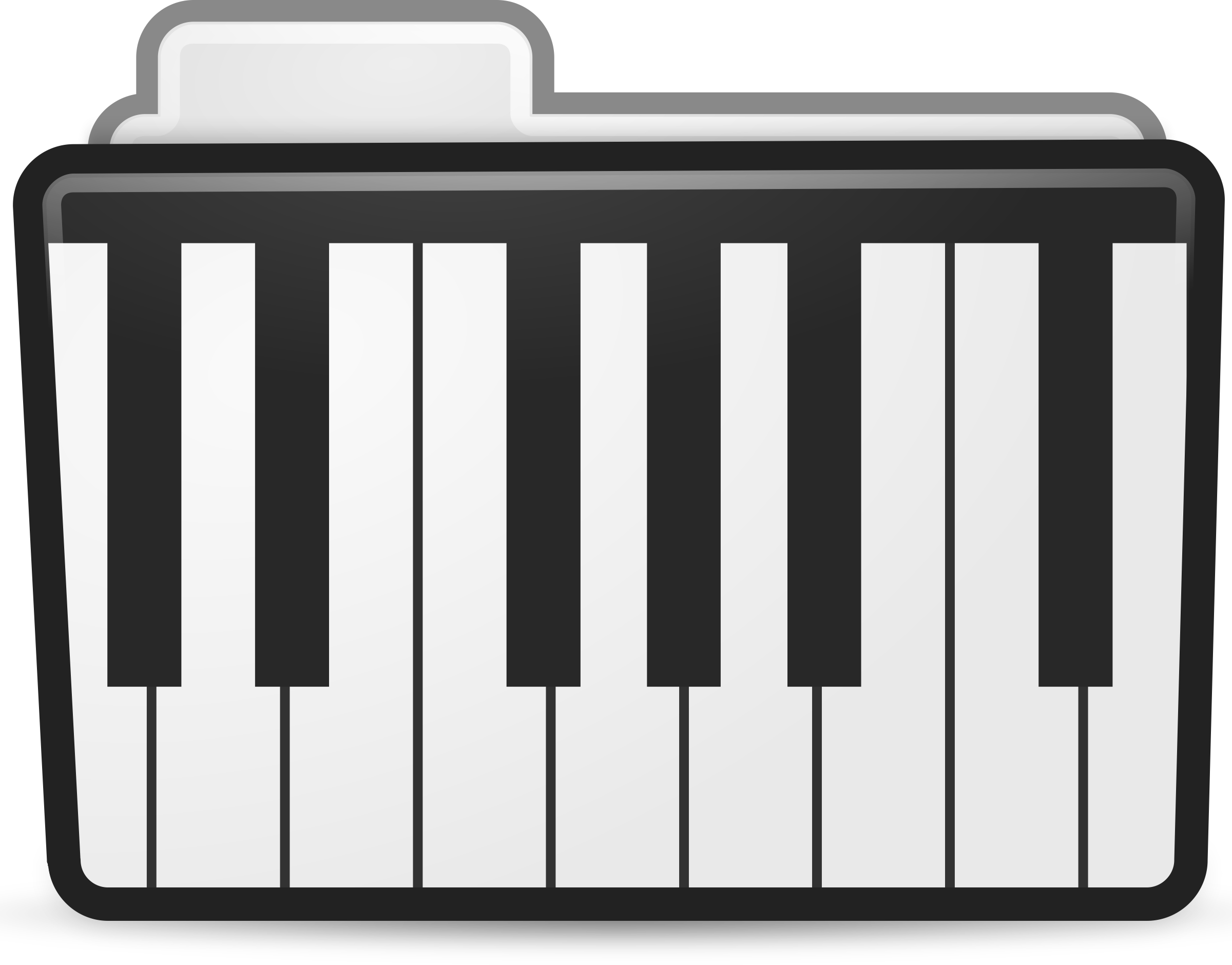 This Free Icons Png Design Of Piano Folder Icon - Piano Clipart (2400x1879)