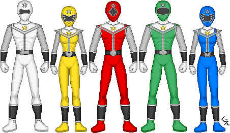 Power Rangers Tribal Warriors By Kram-elbog - Drawing Power Rengers Spd (477x286)
