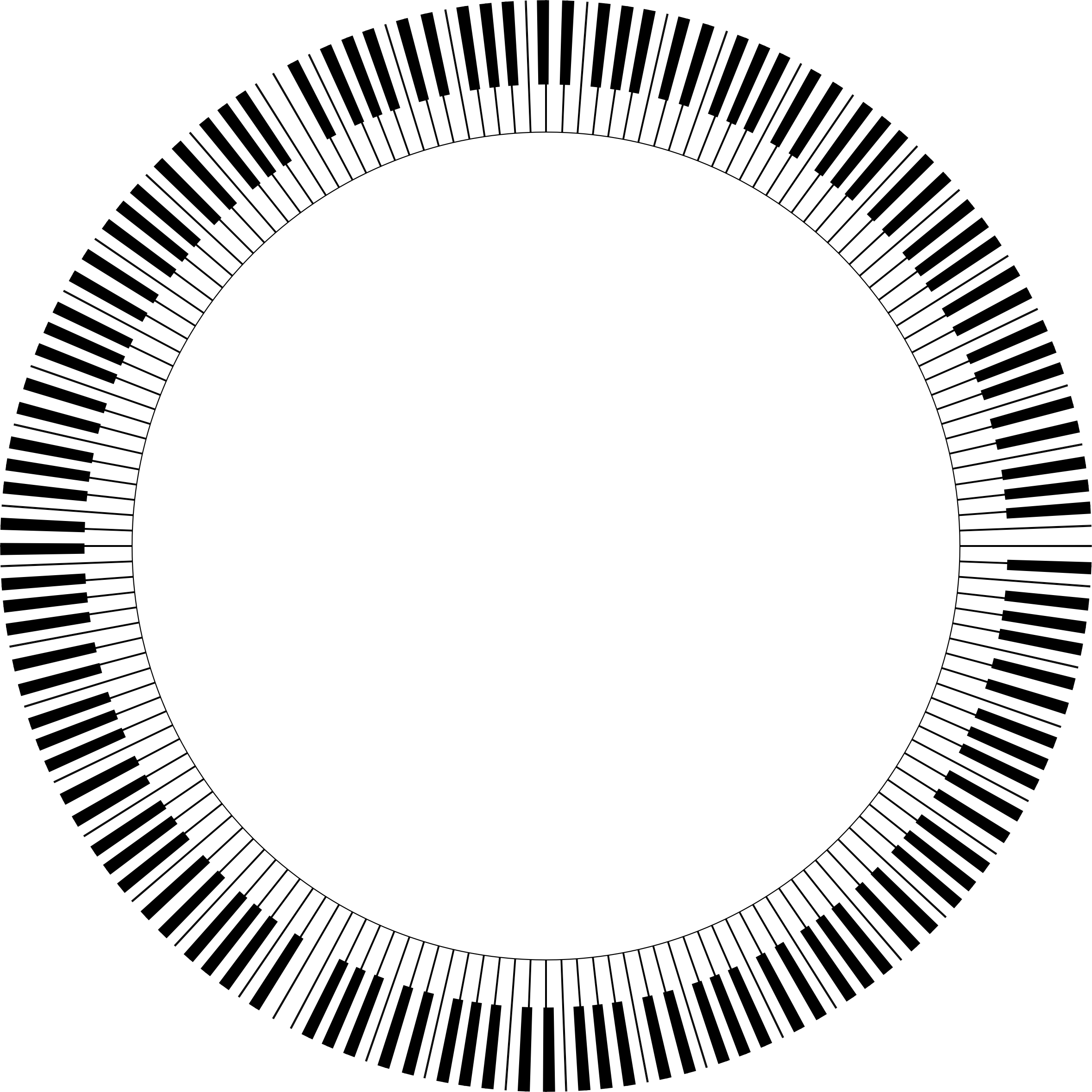 This Free Icons Png Design Of Piano Keys Circle Large - Illustration (2358x2358)