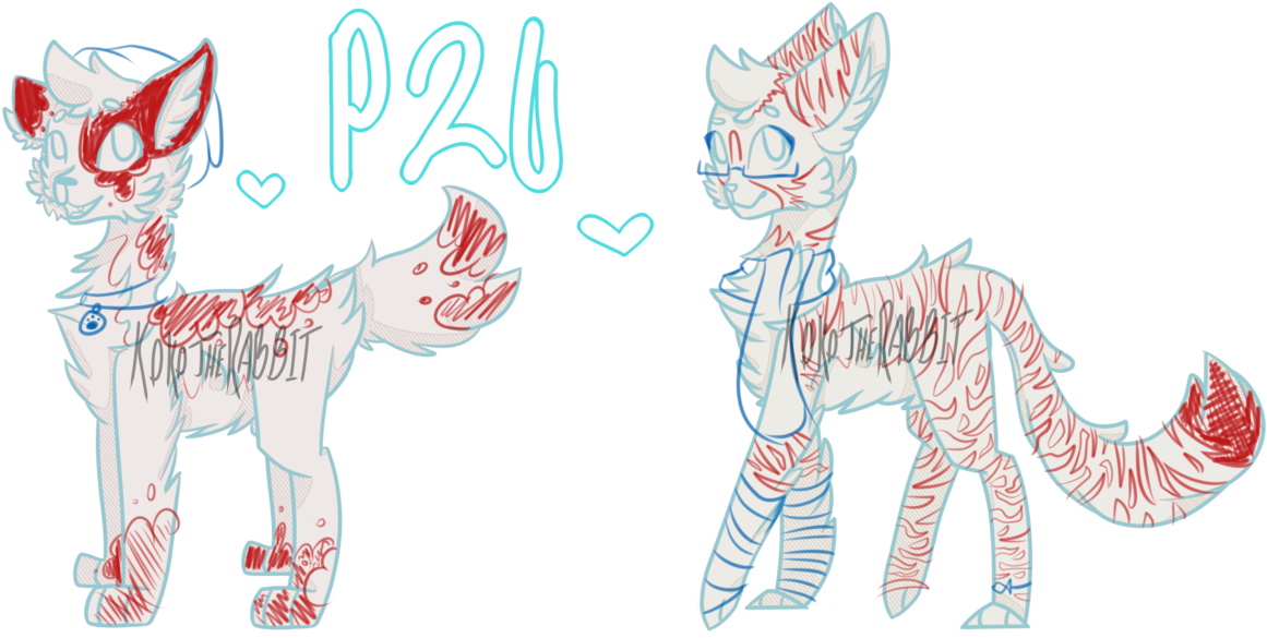 P2u Dog/cat Base By Koko The Rabbit - Cartoon (1264x632)