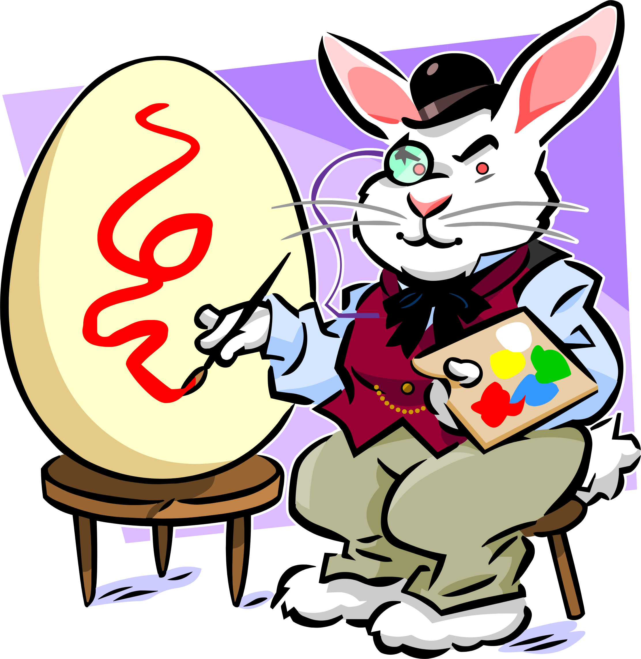 This Free Icons Png Design Of Rabbit Painter - Rabbit (2224x2286)