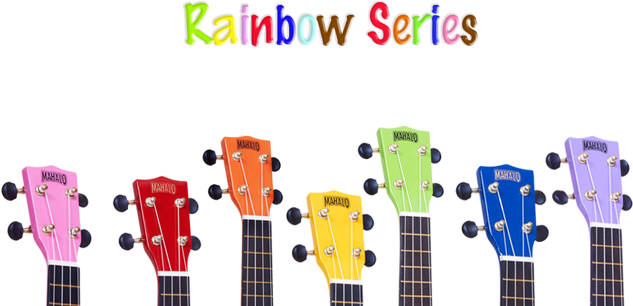 Mahalo Coloured Ukulele Rainbow Series Sieffs Music - Mahalo Rainbow Mr1 Pink Ukulele (960x449)