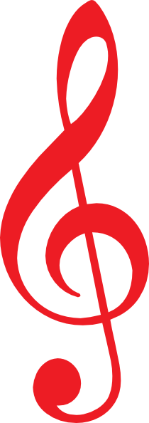 Red Clipart Music Note - Red Music Note Transparent Background - Full ...
