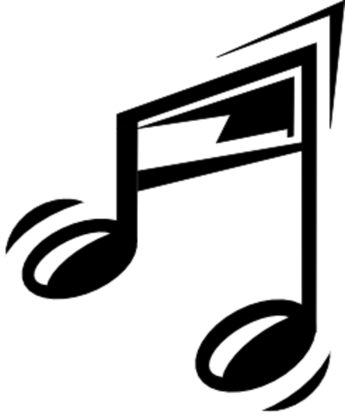 Cartoon Music Note (594x720)