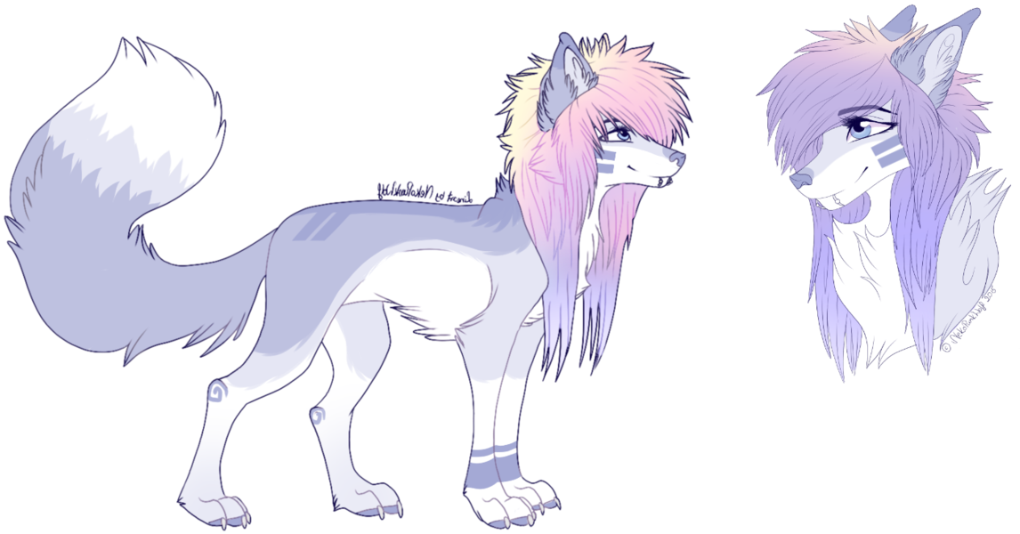 [closed] Aesthetic Purple Canine Adopt Ota By Crispywaffies - Cartoon (1170x683)