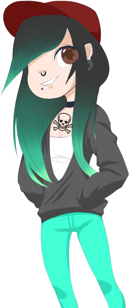 Hoodie Girl By Gemscale - Cartoon (730x1095)