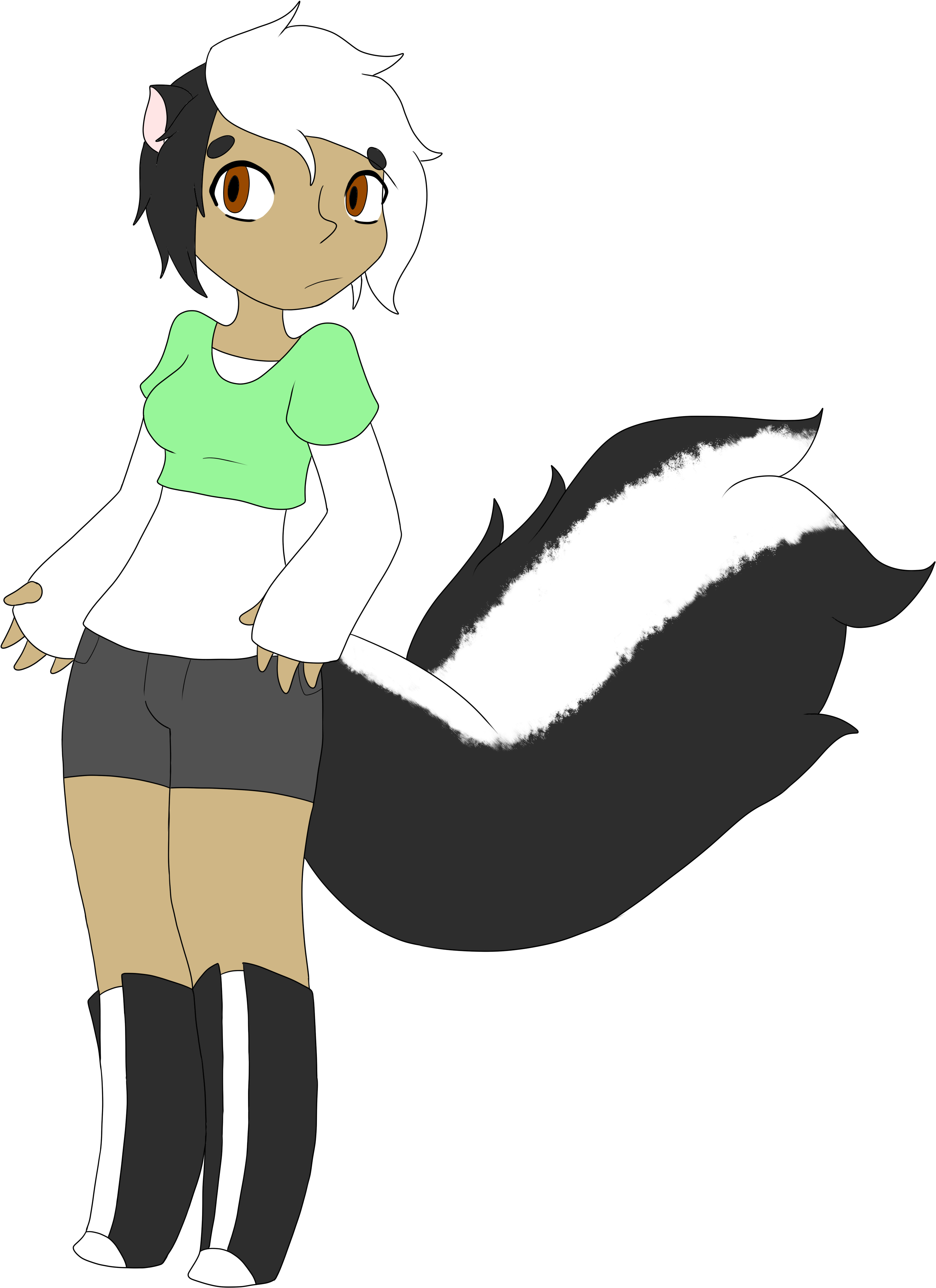 Skunk Girl - Skunk (3291x4281)