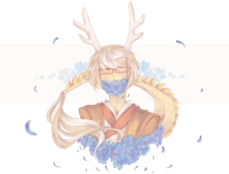 Hydrangea By Drawing-heart - Illustration (1081x740)