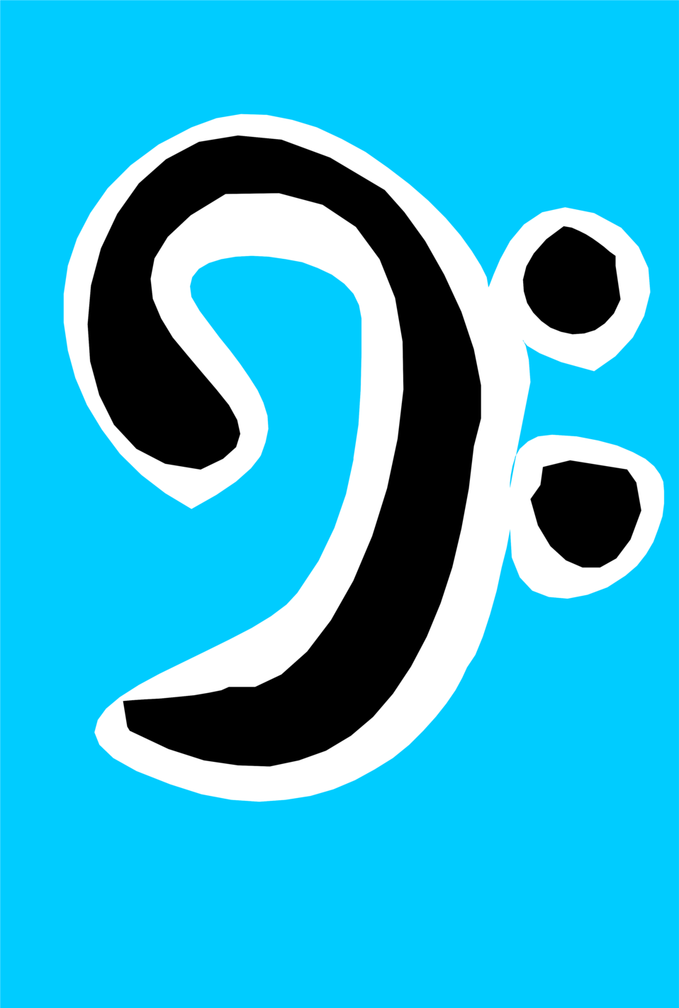 Bass Clef Clip Art - Clef (958x1421)